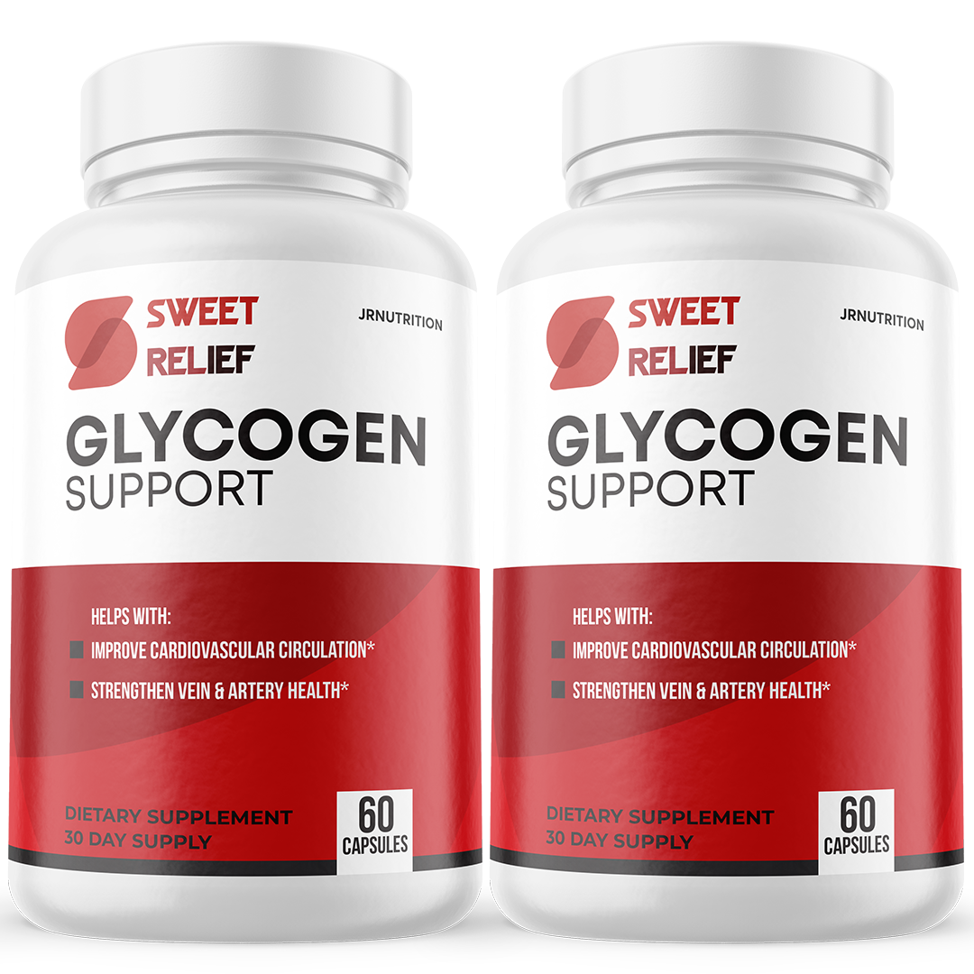 Sweet Relief Glycogen - Dietary Supplement 60 Capsules (2 Pack)